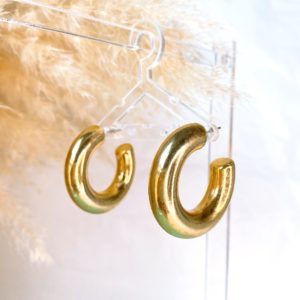 golden chunky hoops